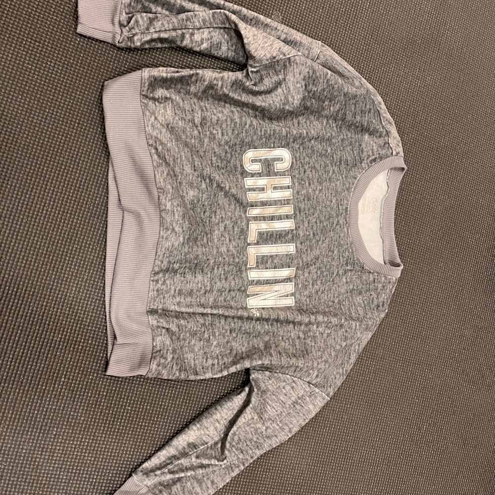 Justice cropped sweater sz 8